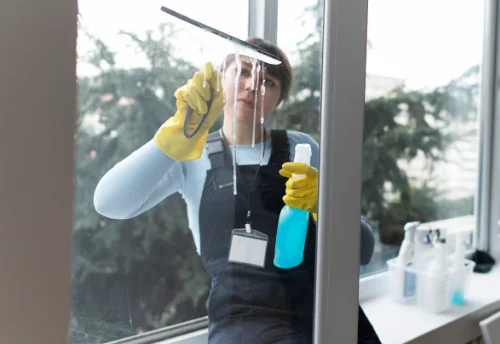 Nettoyage de vitres intérieures et extérieures au Brignon
